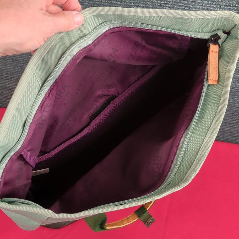 doTERRA Green Backpack Sustainable, Recycled Construction For Kitty Rescue!